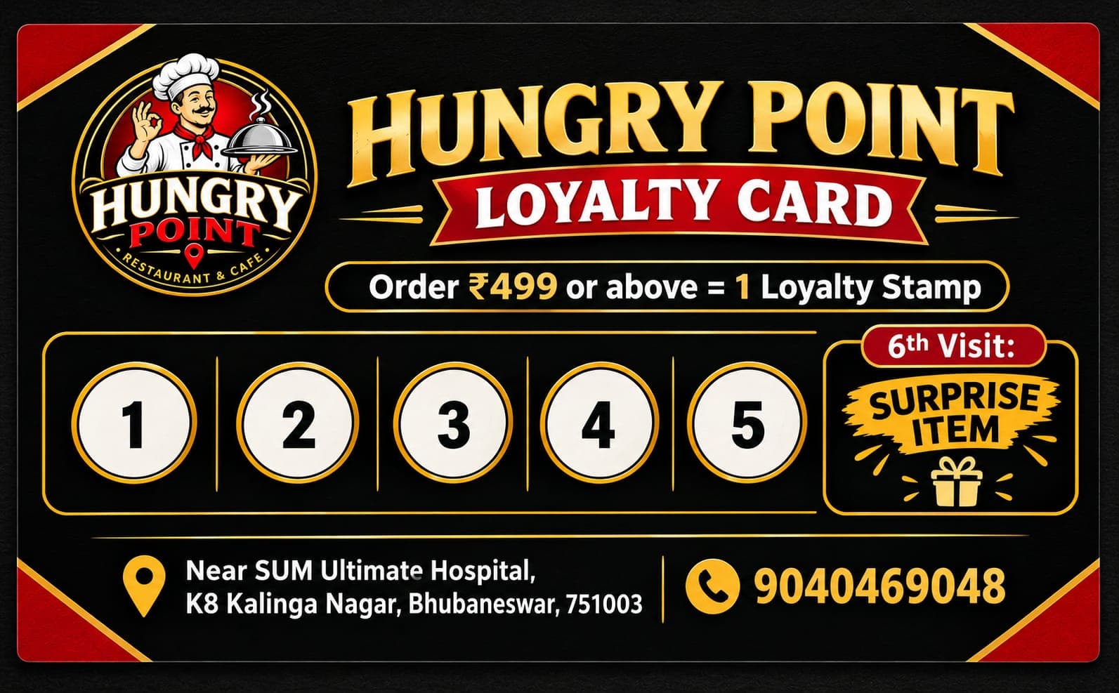 Hungry Point loyalty card